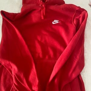 Red Nike sweatshirt
